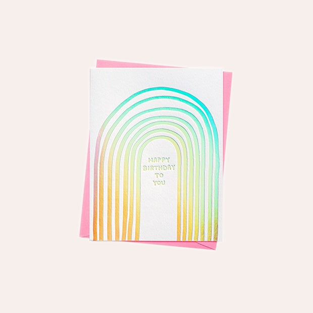 Ashkahn - Single Card - Rainbow Birthday To You
