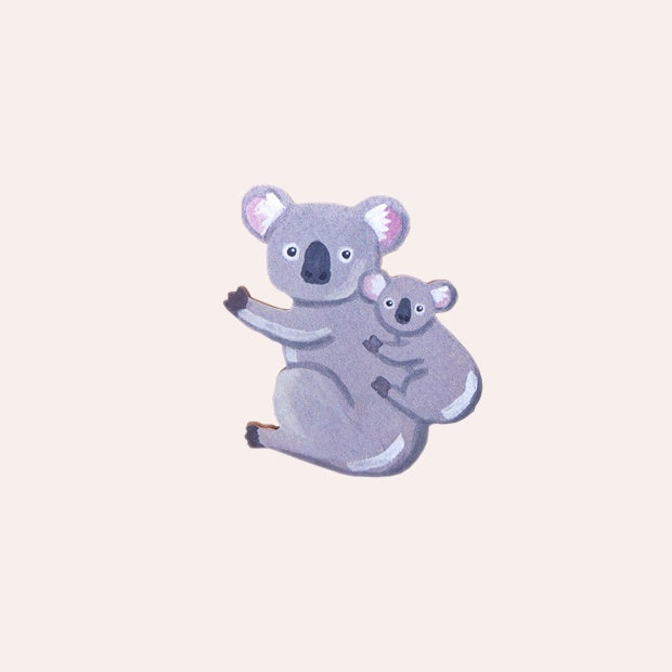 Koala and Baby Brooch