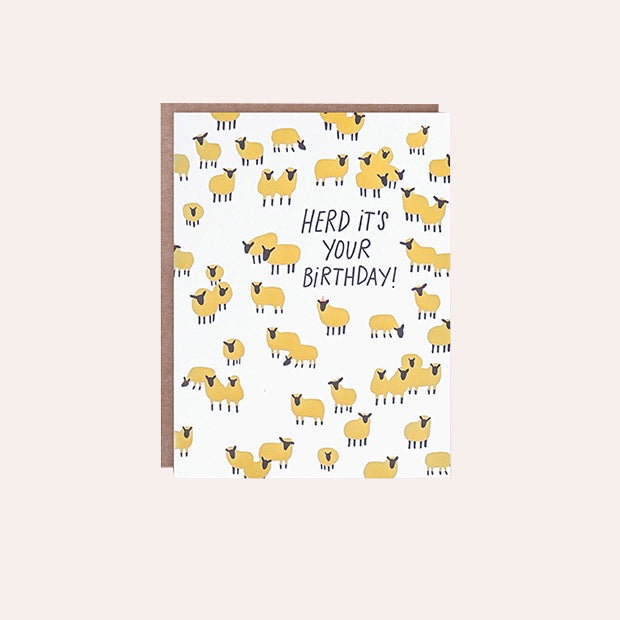 Hello Lucky - Single Card - Herd It&#39;s Your Birthday