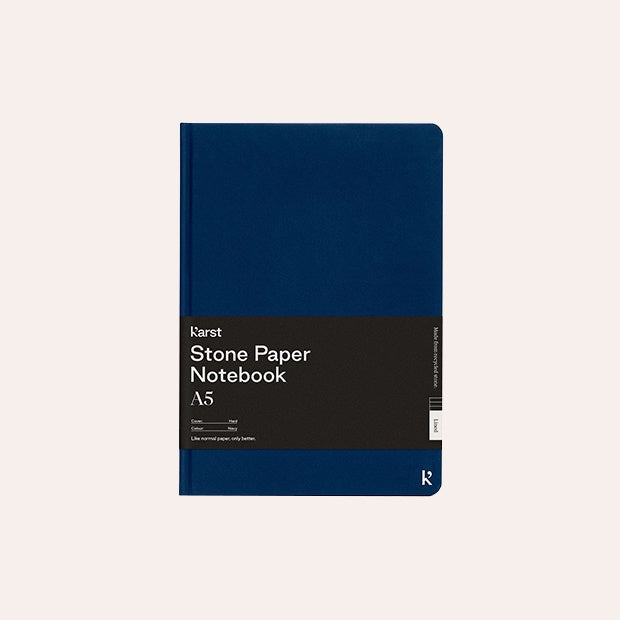 Karst - A5 Hard Cover Notebook - Ruled - Navy