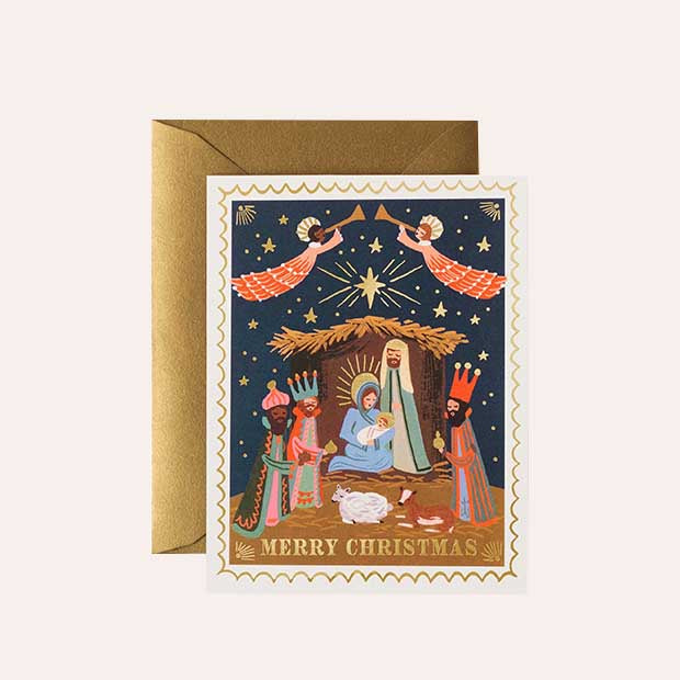 Rifle Paper Co - Single Card - Christmas Nativity