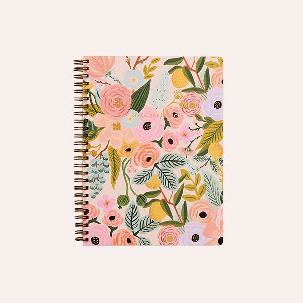 Rifle Paper Co - A5 Spiral Notebook - Ruled - Garden Party Pastel