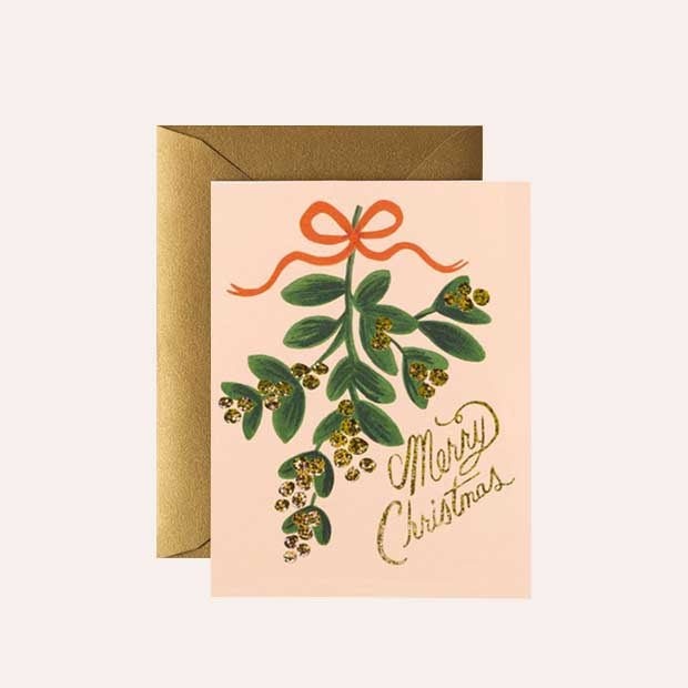 Rifle Paper Co - Single Card - Mistletoe Christmas