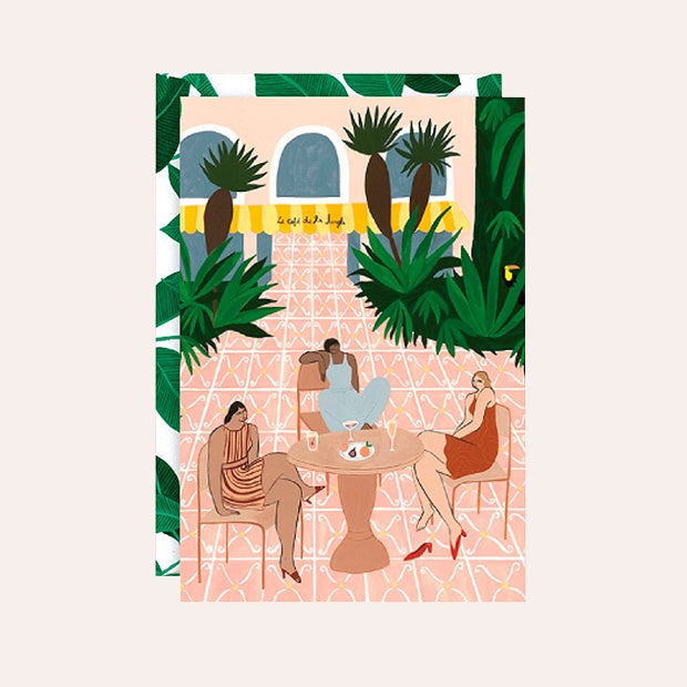 WRAP - Isabelle Feliu Collection - Single Art Card - Cafe Tropicana