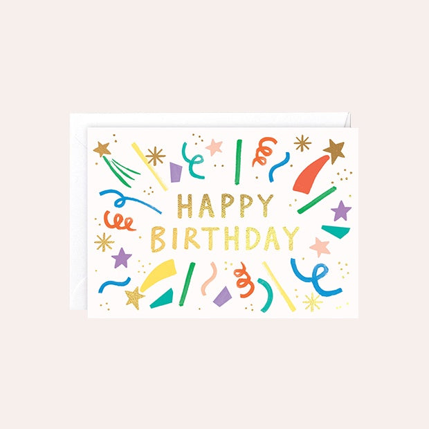 Charlotte Trounce Collection - Single Card with Foil - Happy Birthday Burst